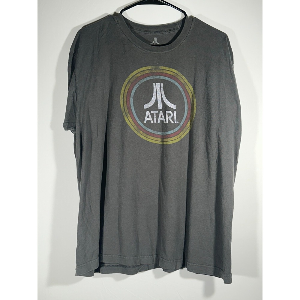 Atari Mens T-Shirt Gray Size XL Ripple Junction Video Games Tees